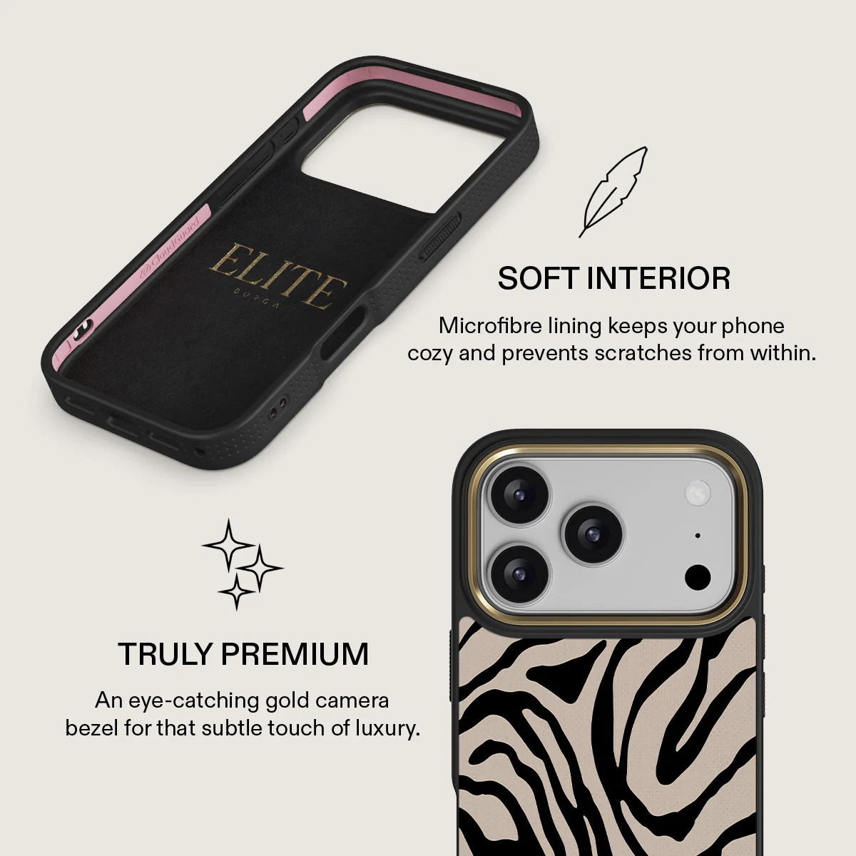 BURGA Elite Gold Ring MagSafe iPhone 17 Pro Max tok - Imperial