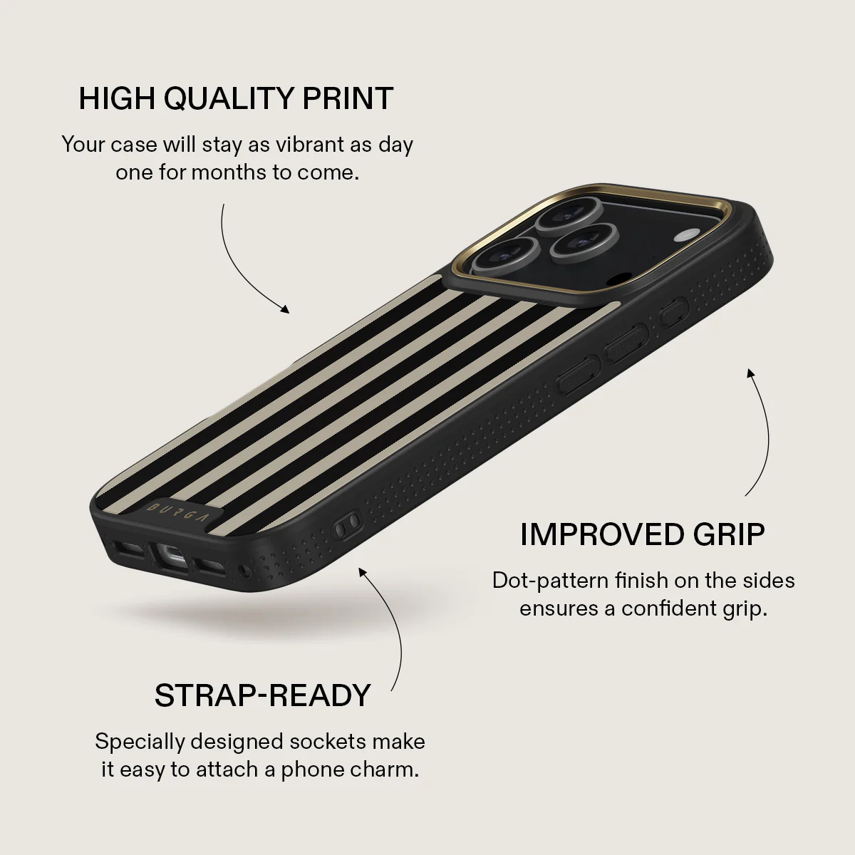 BURGA Elite Gold Ring MagSafe iPhone 17 Pro Max tok - Prophecy