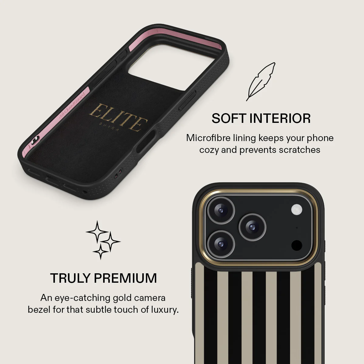 BURGA Elite Gold Ring MagSafe iPhone 17 Pro Max tok - Prophecy
