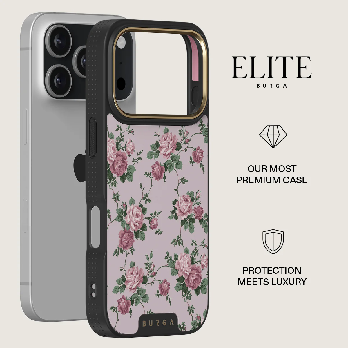 BURGA Elite Gold Ring MagSafe iPhone 17 Pro tok - Alice
