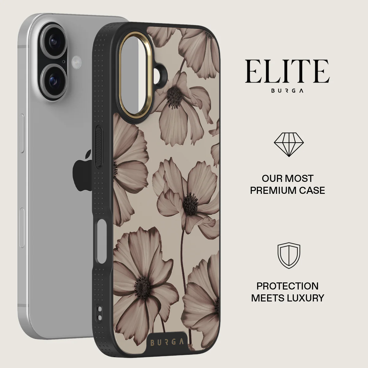 BURGA Elite Gold Ring MagSafe iPhone 17 tok - Barely Yours