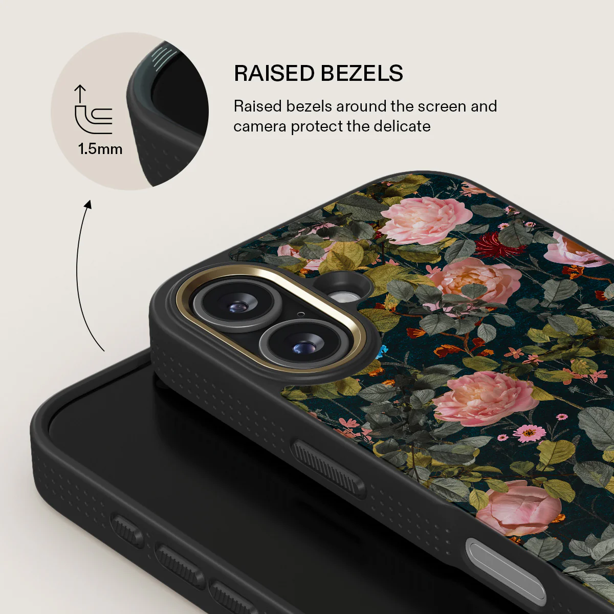 BURGA Elite Gold Ring MagSafe iPhone 17 tok - Bloomy Garden