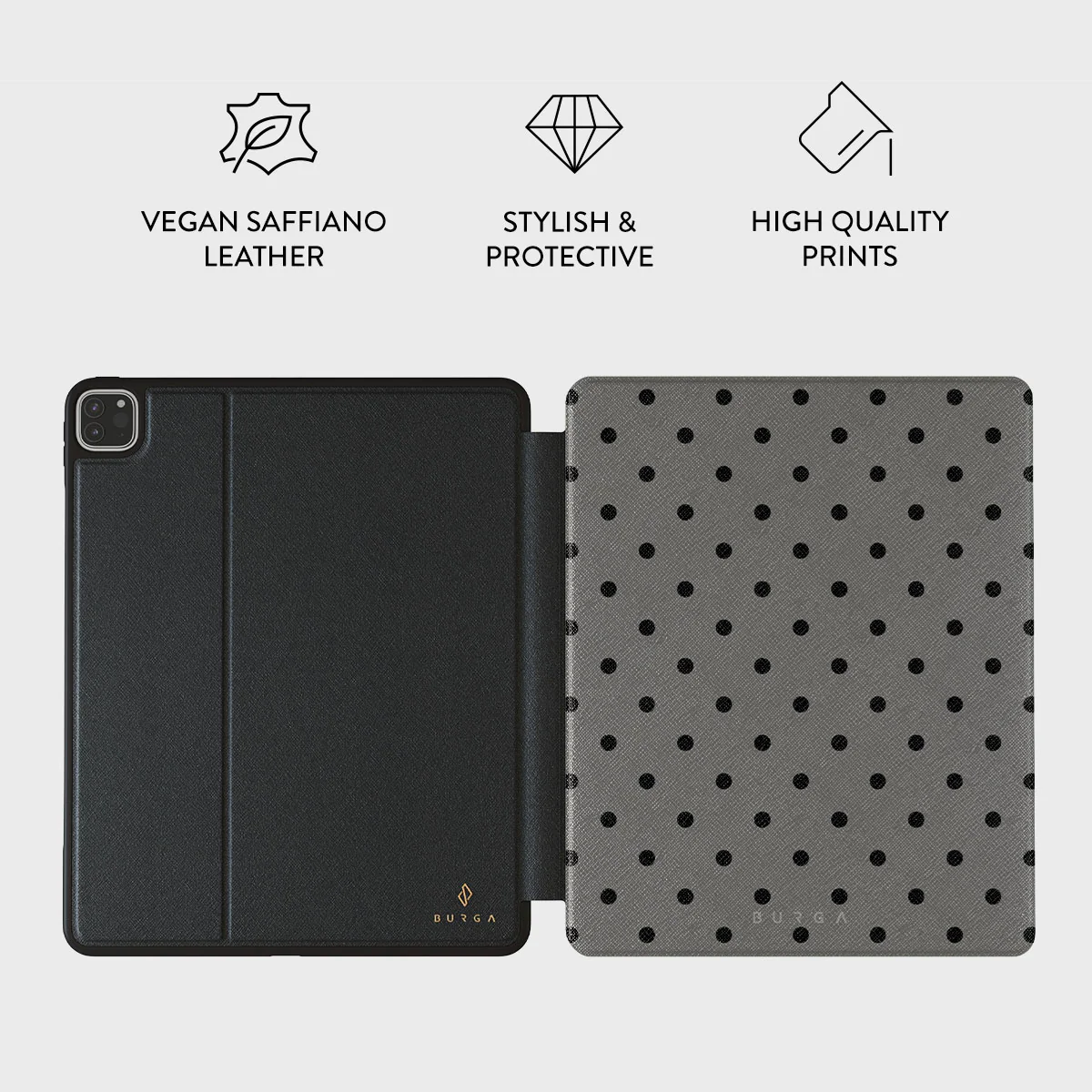 BURGA iPad Air 11" tok - morally gray