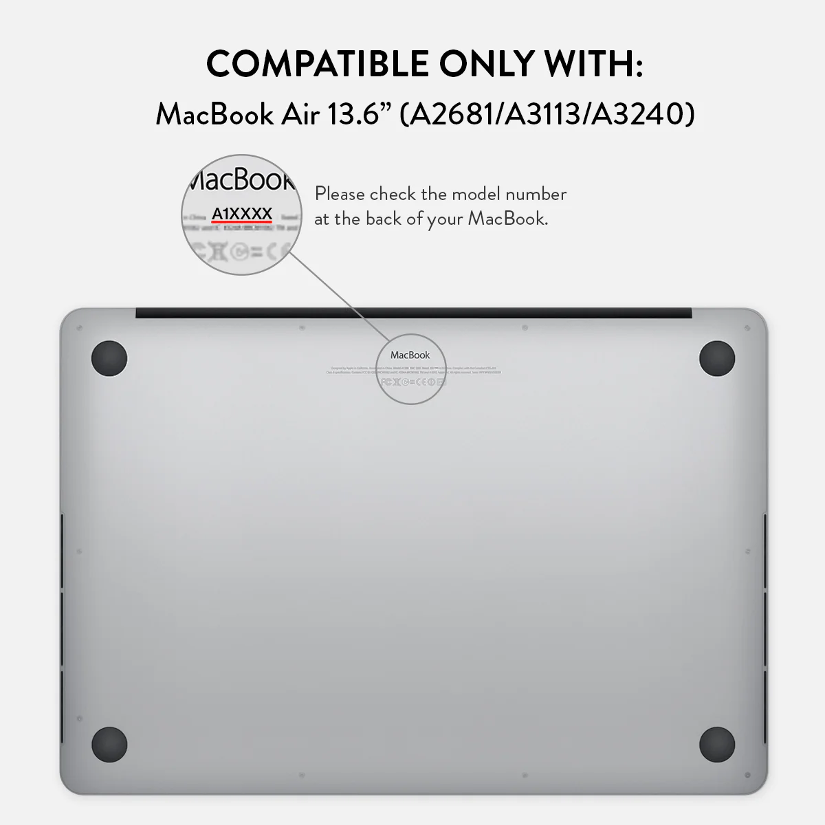 BURGA MacBook Air 13" (M2-M4) laptop tok - cliché