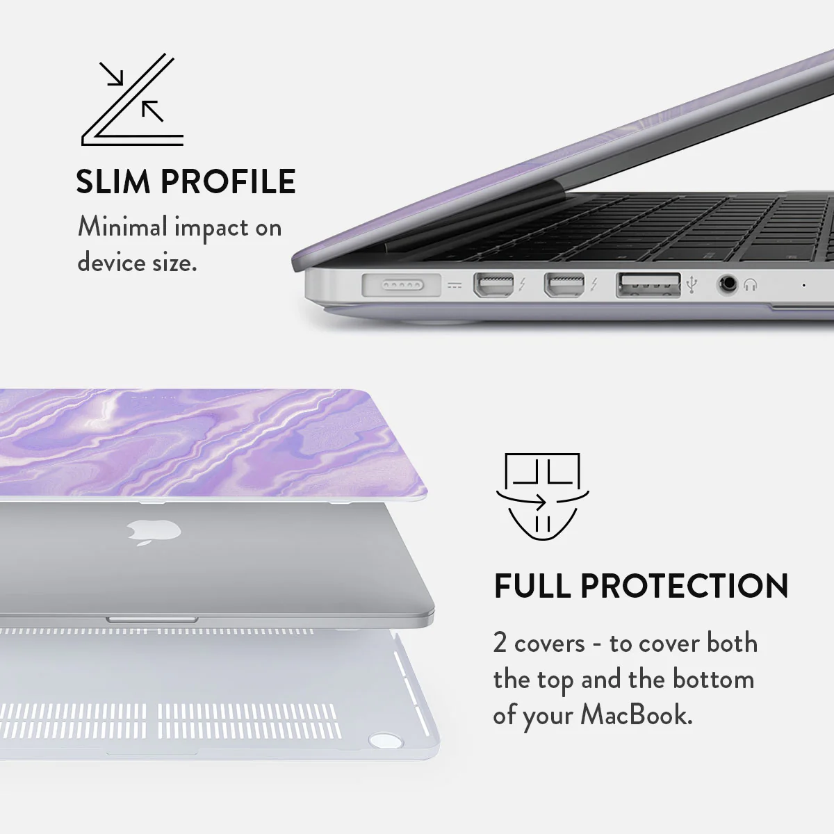 BURGA MacBook Air 13" (M2-M4) laptop tok - cliché