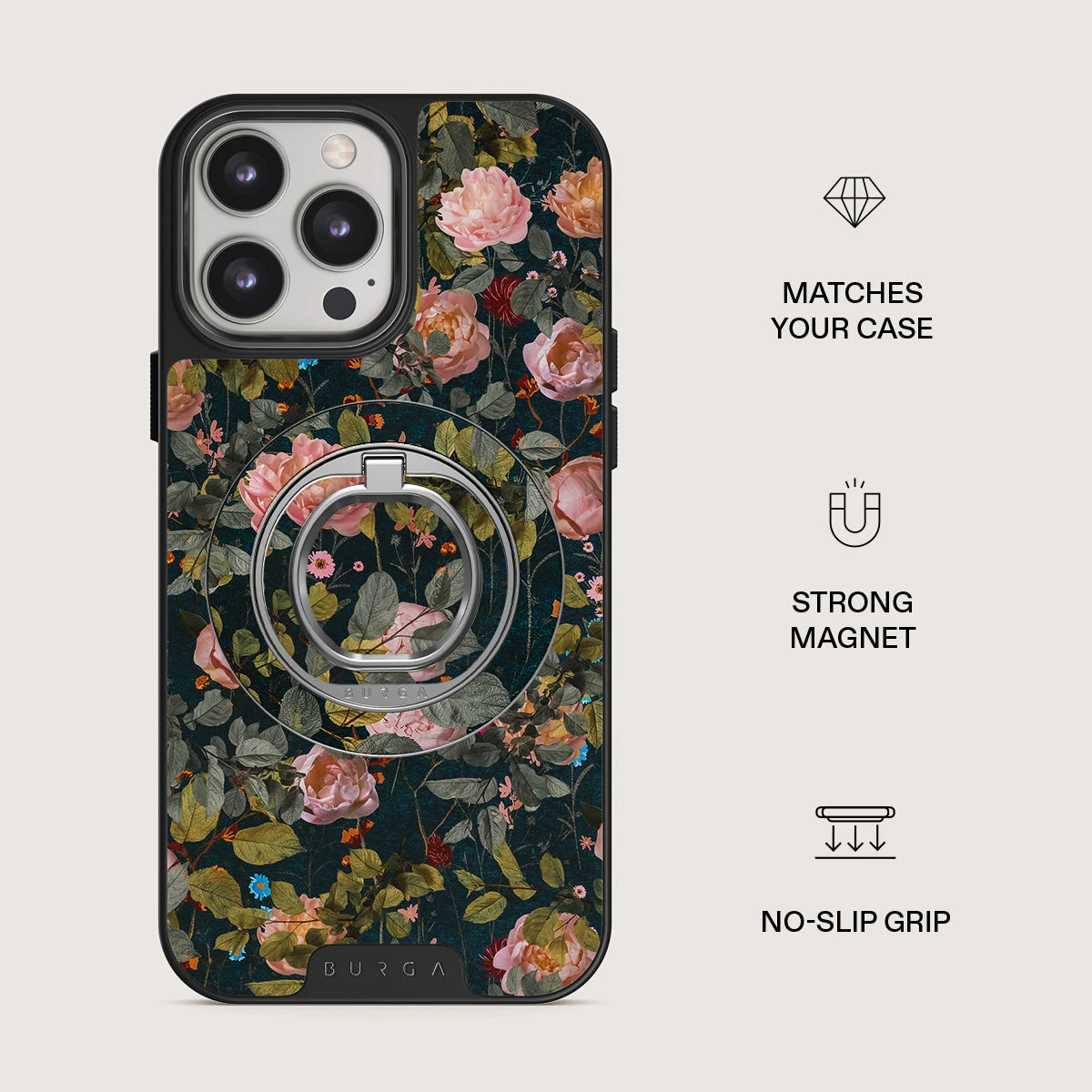 BURGA mágneses telefontartó karika - Bloomy Garden