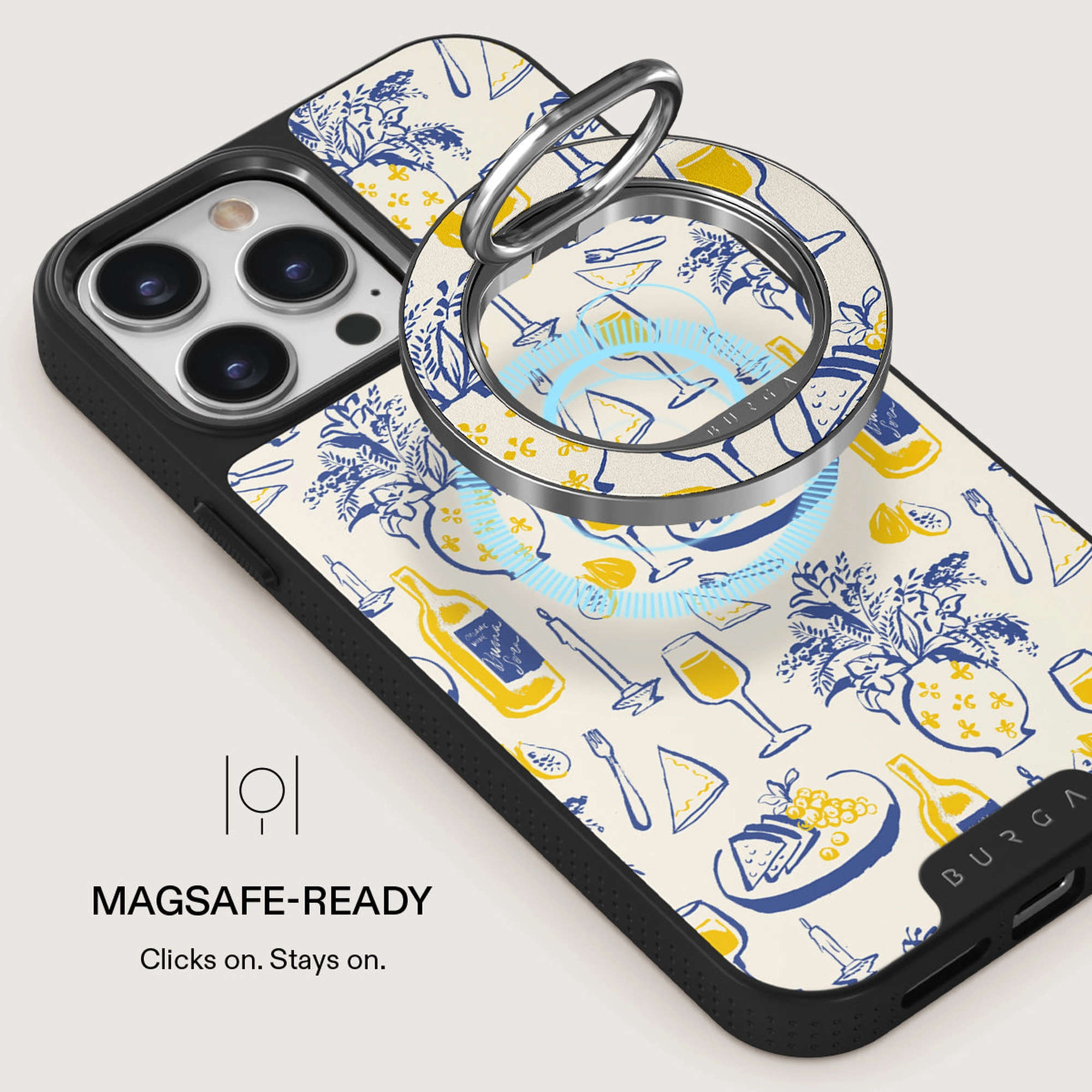 BURGA mágneses telefontartó karika - Couvert