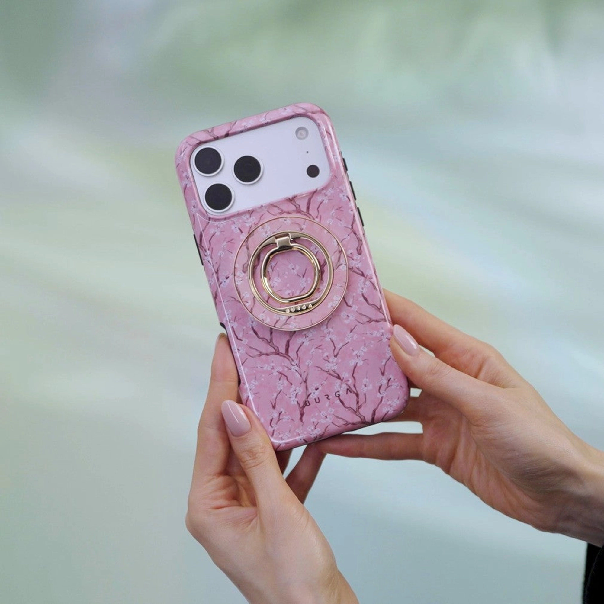 BURGA mágneses telefontartó karika - Sakura