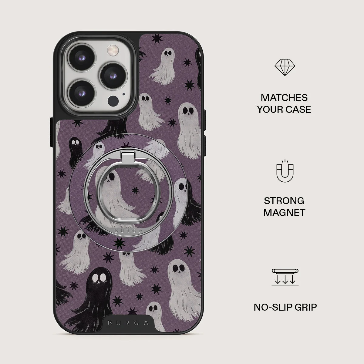 BURGA mágneses telefontartó karika - Spooky