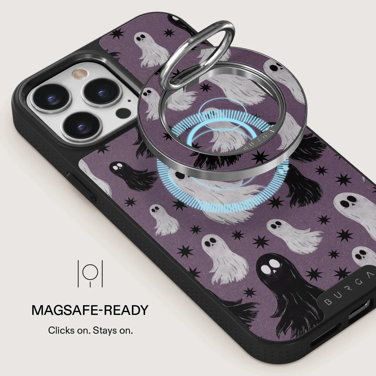 BURGA mágneses telefontartó karika - Spooky