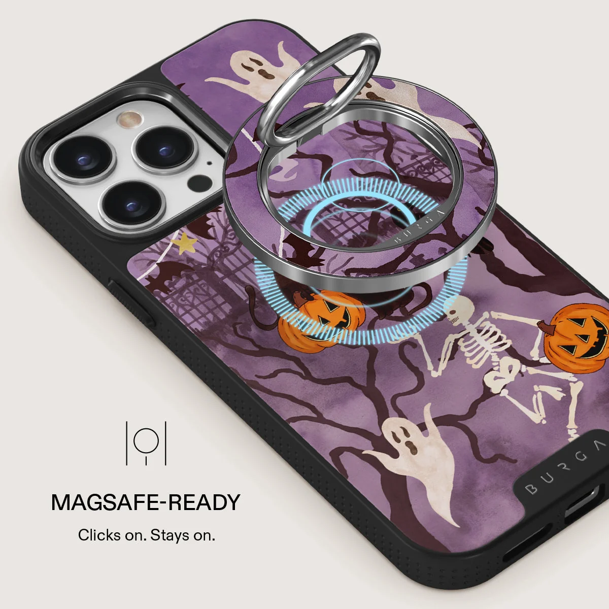 BURGA mágneses telefontartó karika - Trick or Treat