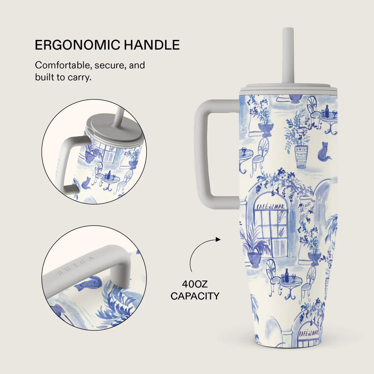 BURGA 1,2l tumbler - sobremesa