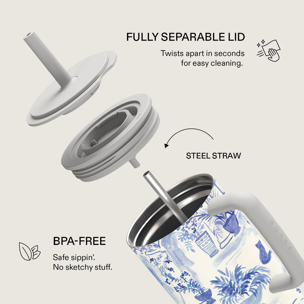 BURGA 1,2l tumbler - sobremesa