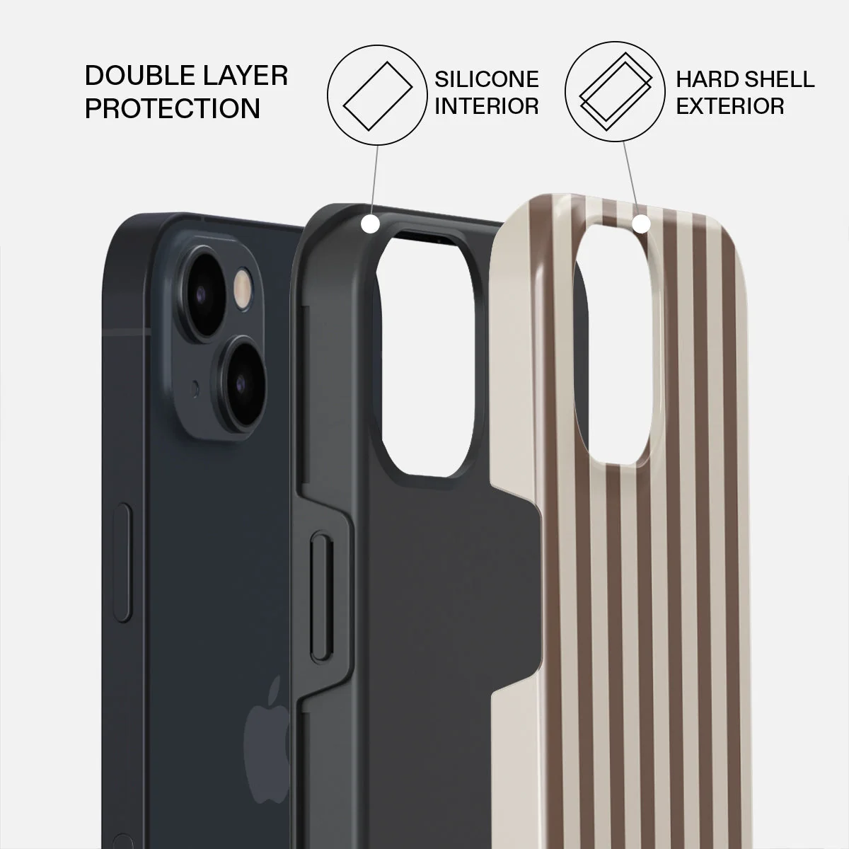 BURGA Tough MagSafe iPhone 14 tok - Tiramisu