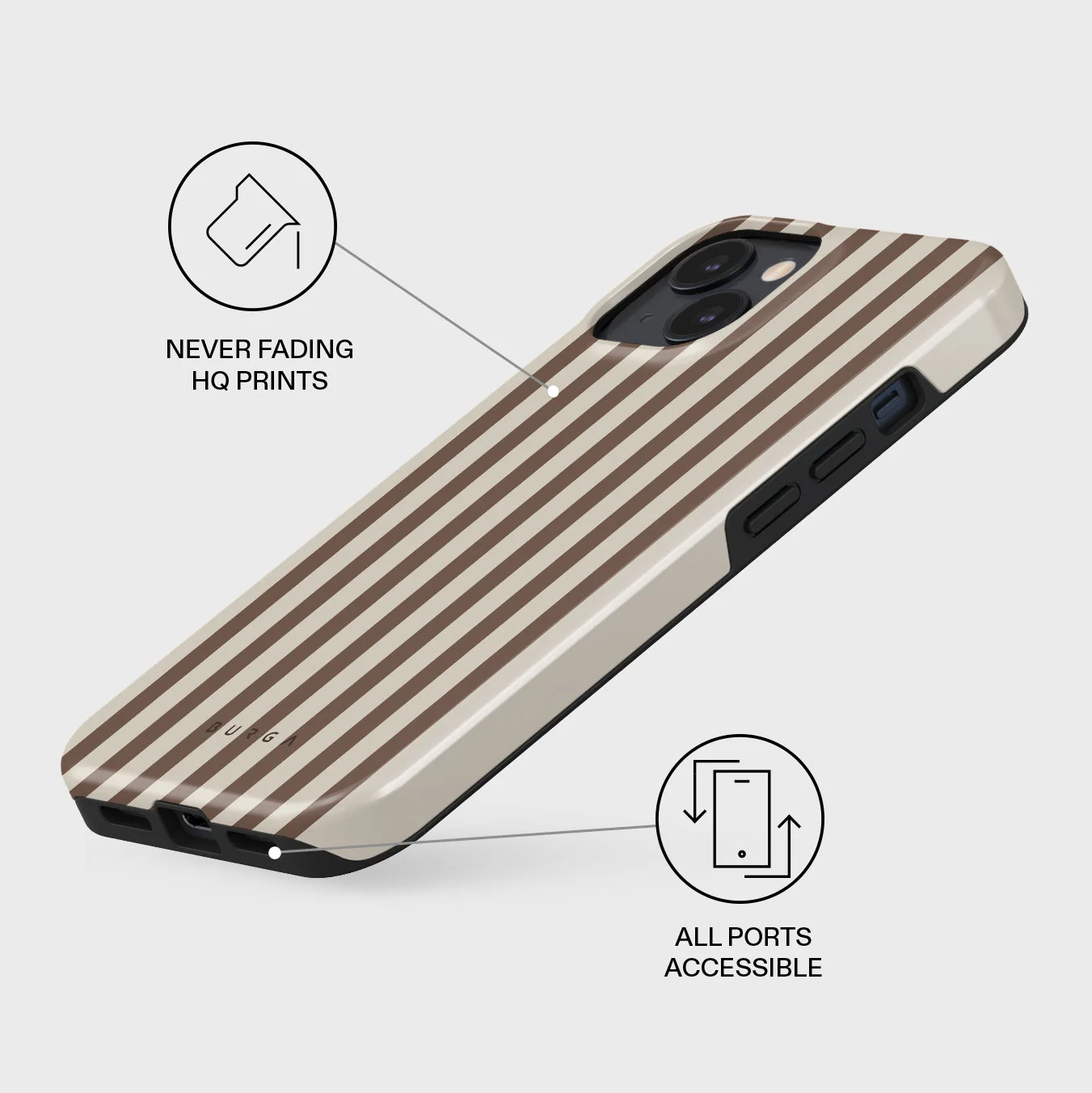 BURGA Tough MagSafe iPhone 14 tok - Tiramisu