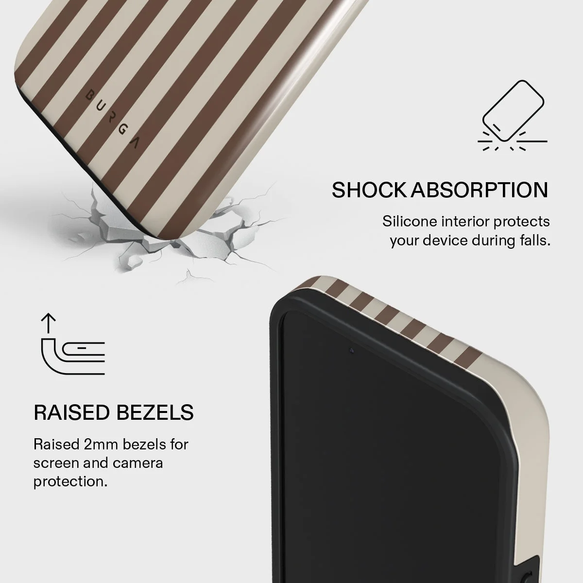 BURGA Tough MagSafe iPhone 14 tok - Tiramisu
