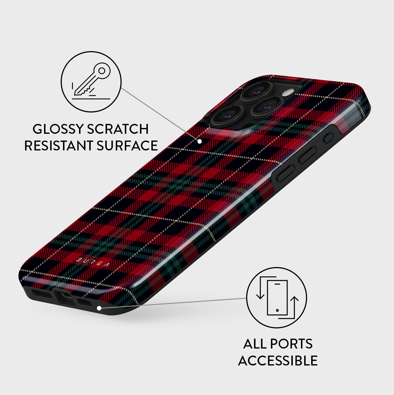 BURGA Tough MagSafe iPhone 15 Pro tok - téli pulcsi