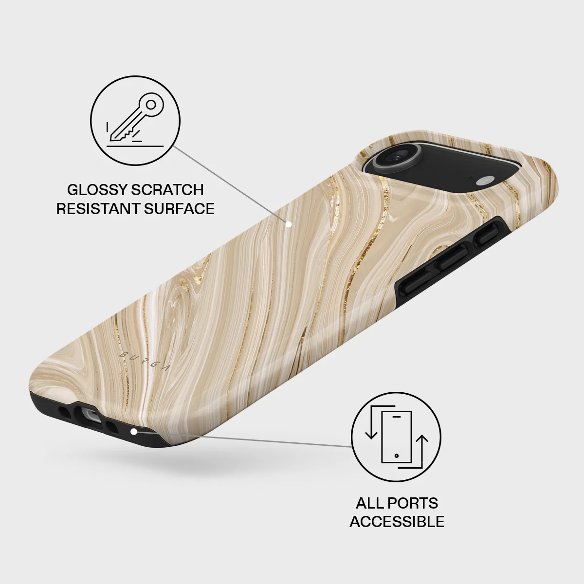 BURGA Tough MagSafe iPhone Air tok - Full Glam