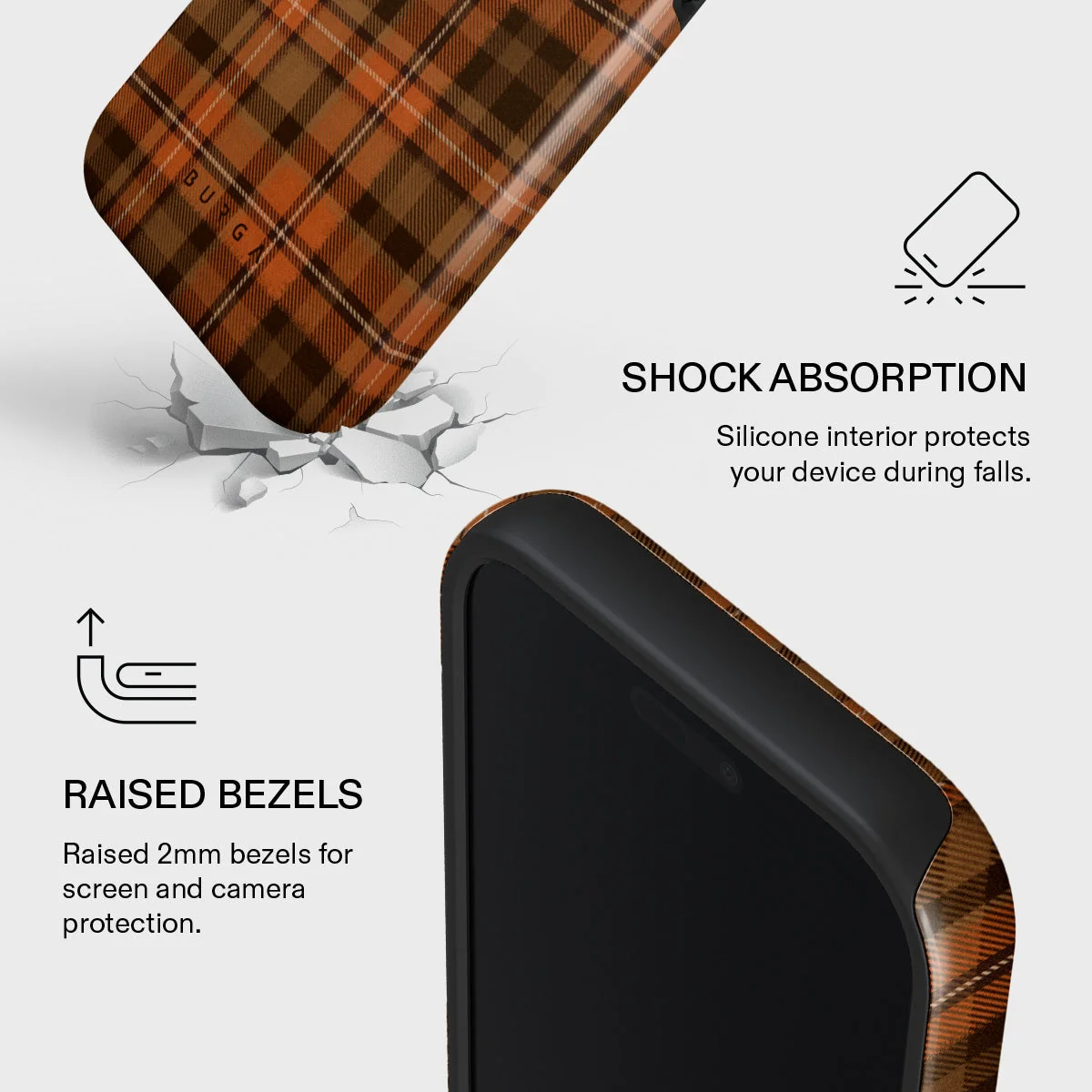 BURGA Tough MagSafe iPhone 17 Pro Max tok - Autumn Plaid