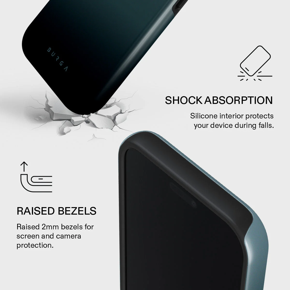 BURGA Tough MagSafe iPhone 17 Pro Max tok - Black Hole