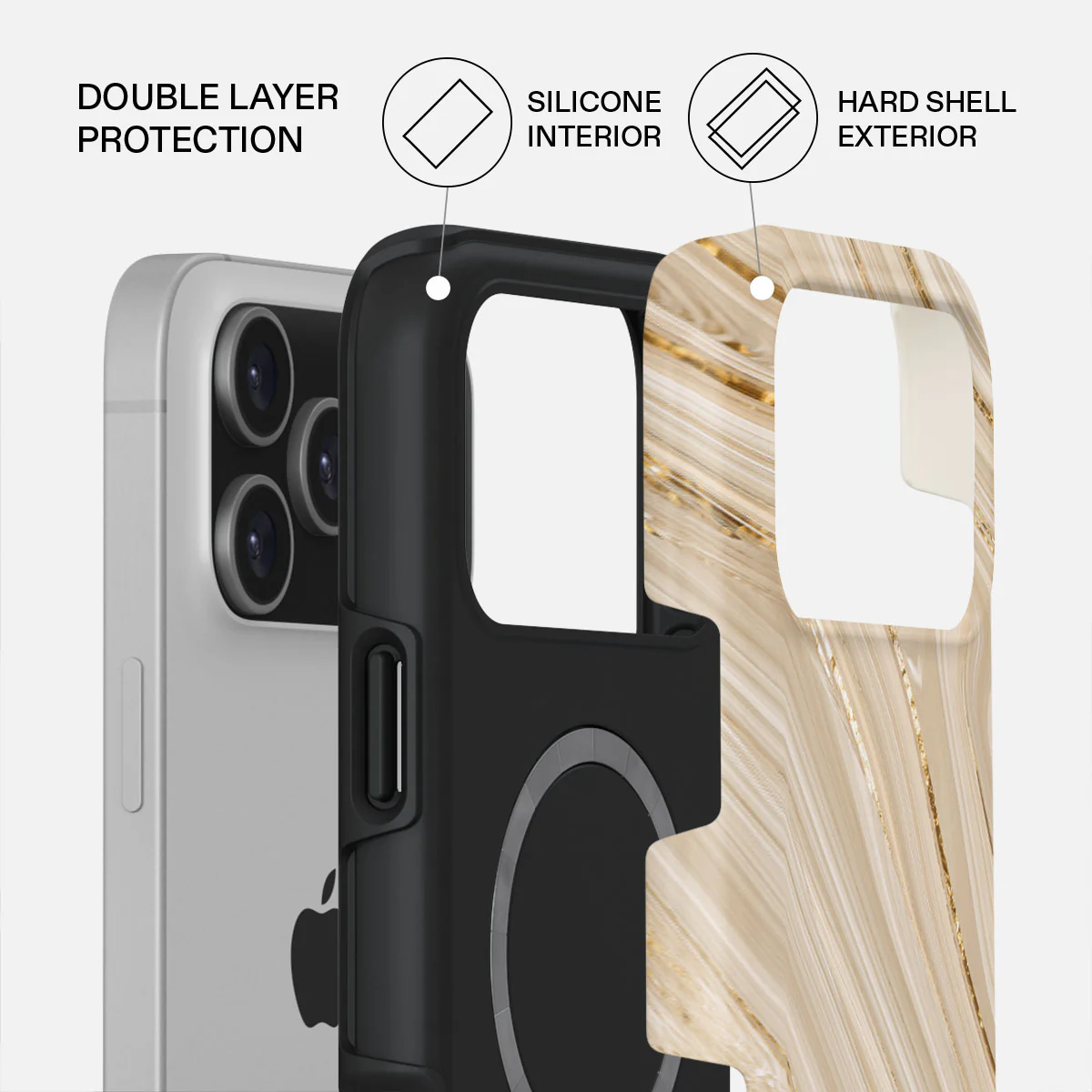 BURGA Tough MagSafe iPhone 17 Pro Max tok - Full Glam
