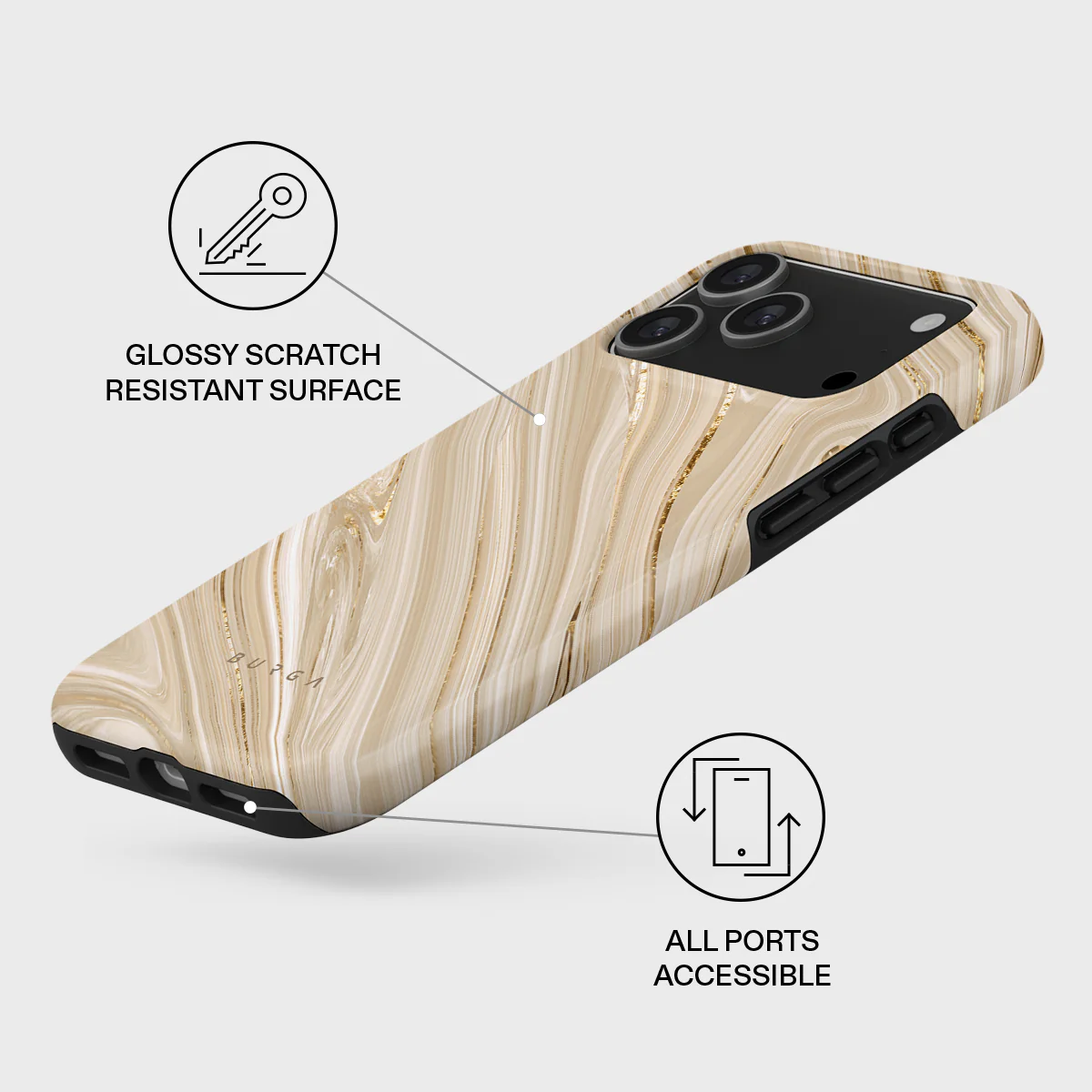BURGA Tough MagSafe iPhone 17 Pro Max tok - Full Glam