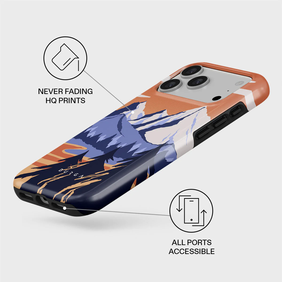 BURGA Tough MagSafe iPhone 17 Pro Max tok - Summit