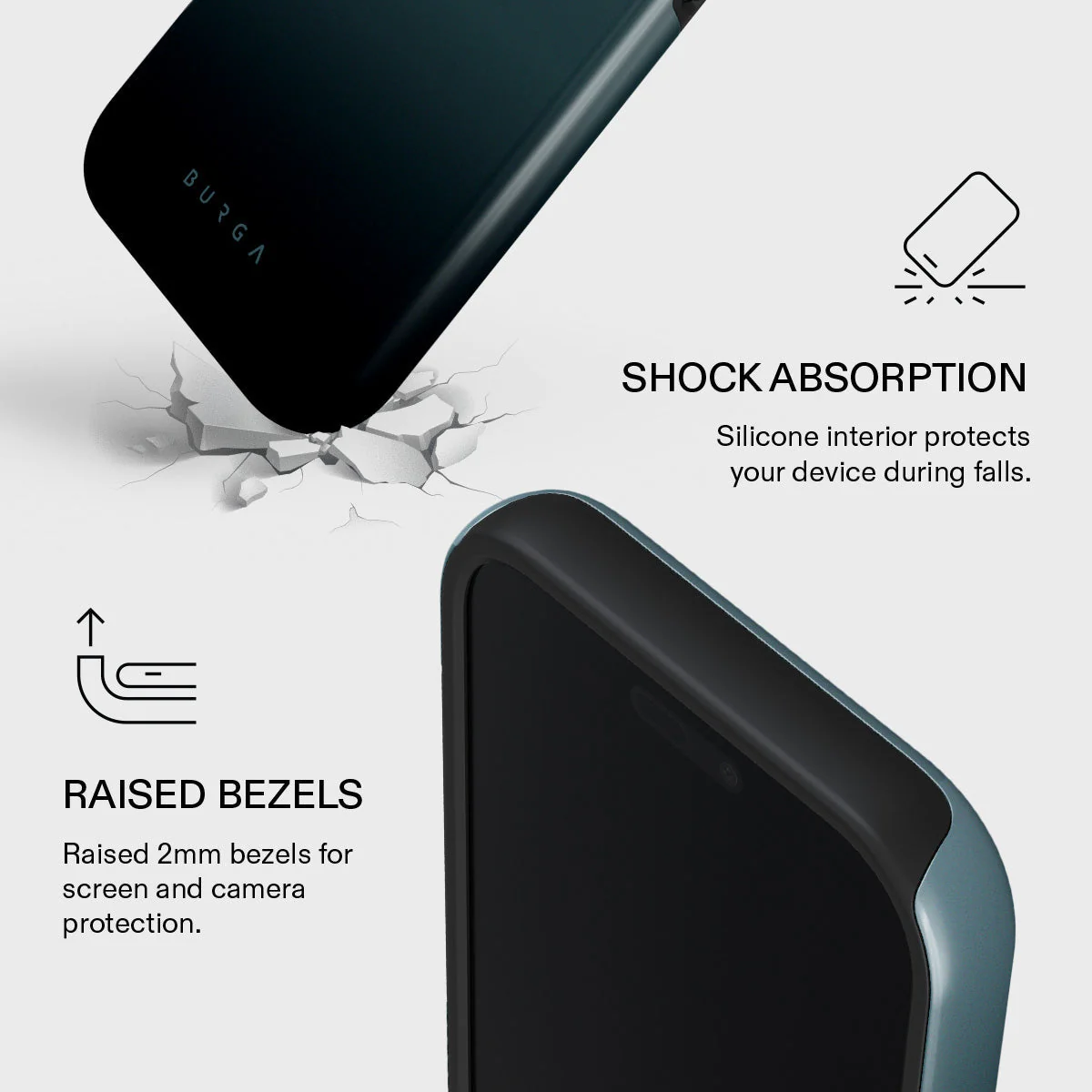 BURGA Tough MagSafe iPhone 17 Pro tok - Black Hole