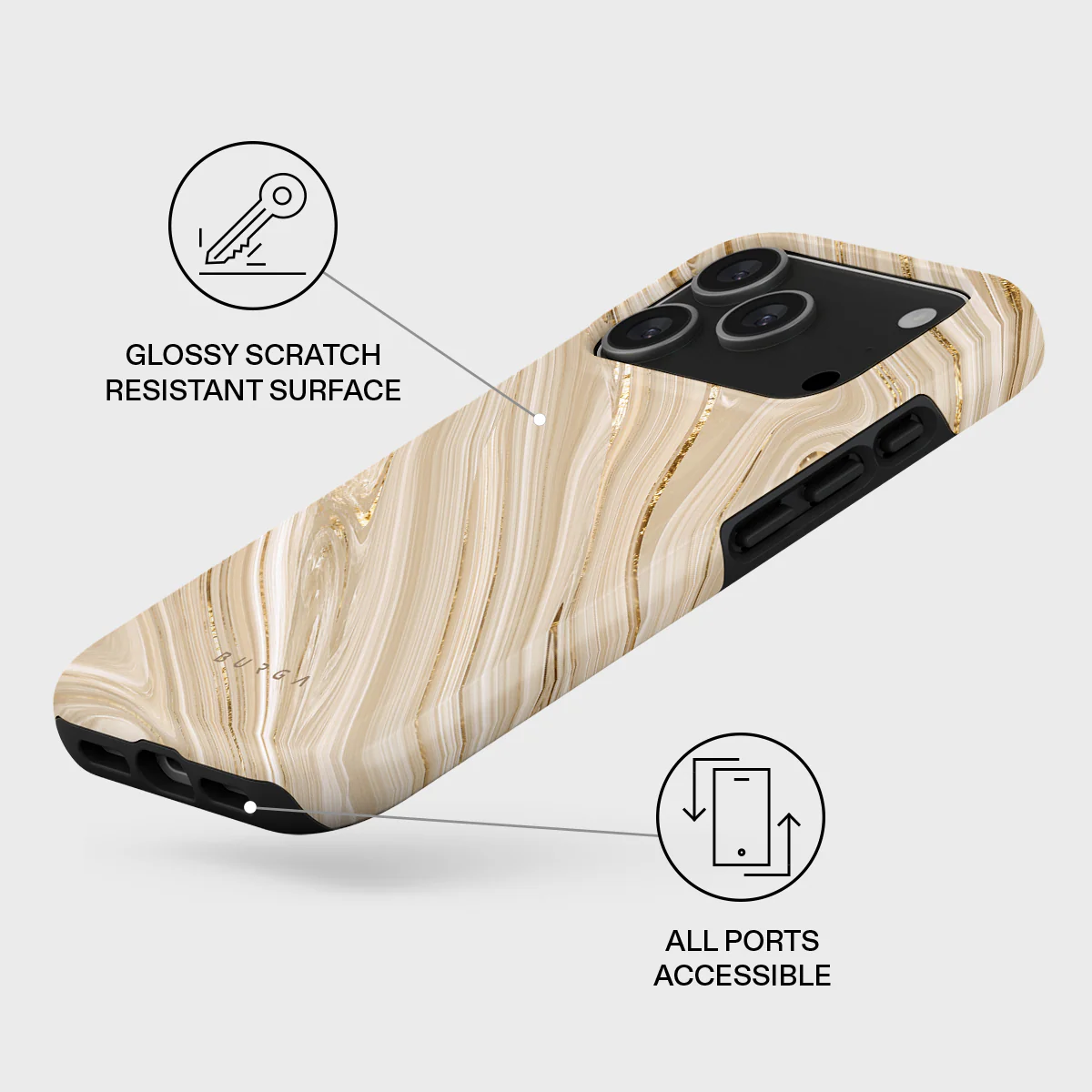 BURGA Tough MagSafe iPhone 17 Pro tok - Full Glam