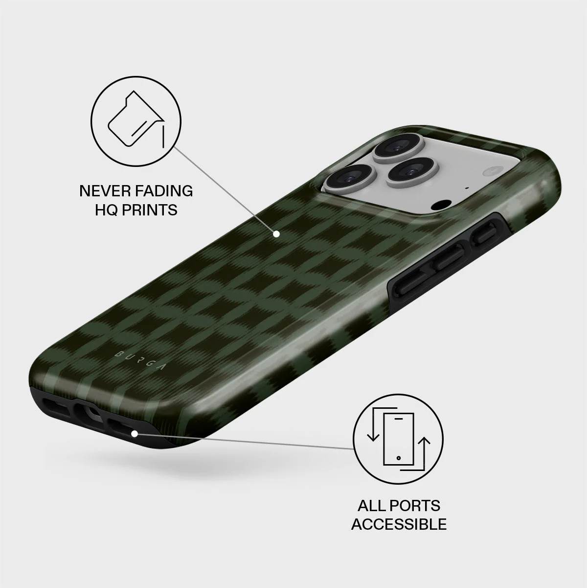 BURGA Tough MagSafe iPhone 17 Pro tok - Matrix