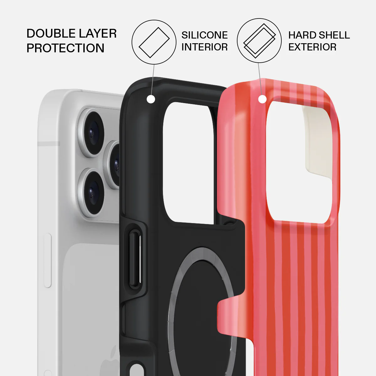 BURGA Tough MagSafe iPhone 17 Pro tok - Pomegranate