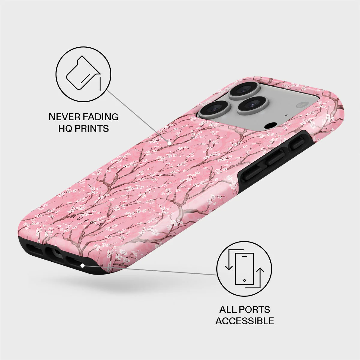BURGA Tough MagSafe iPhone 17 Pro tok - Sakura