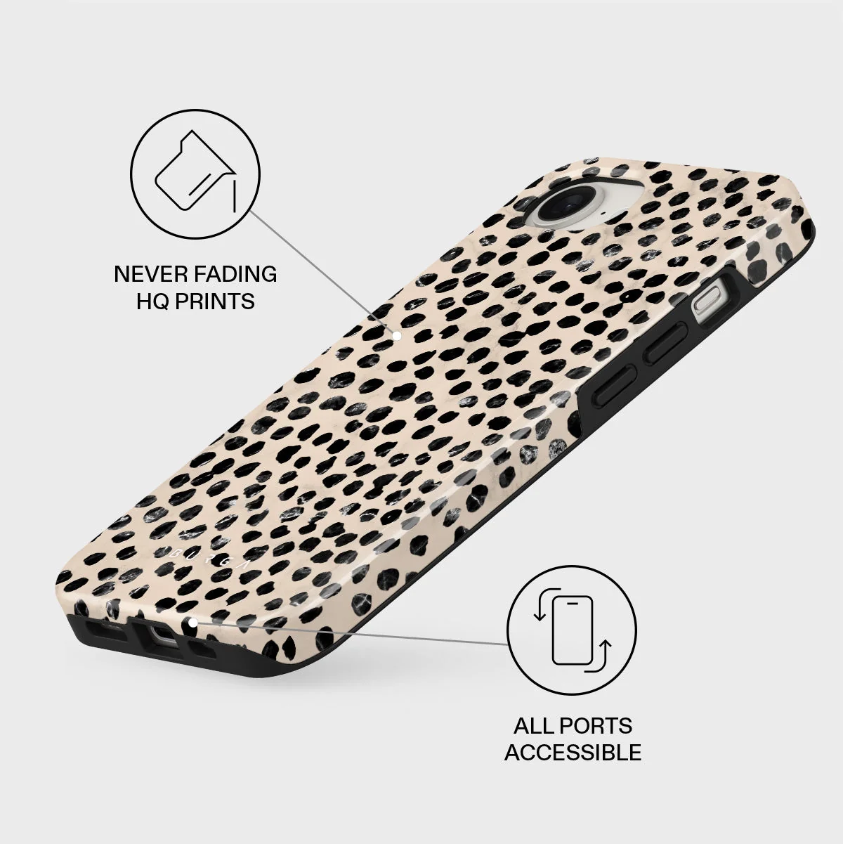 BURGA Tough MagSafe iPhone 17e tok - Almond Latte