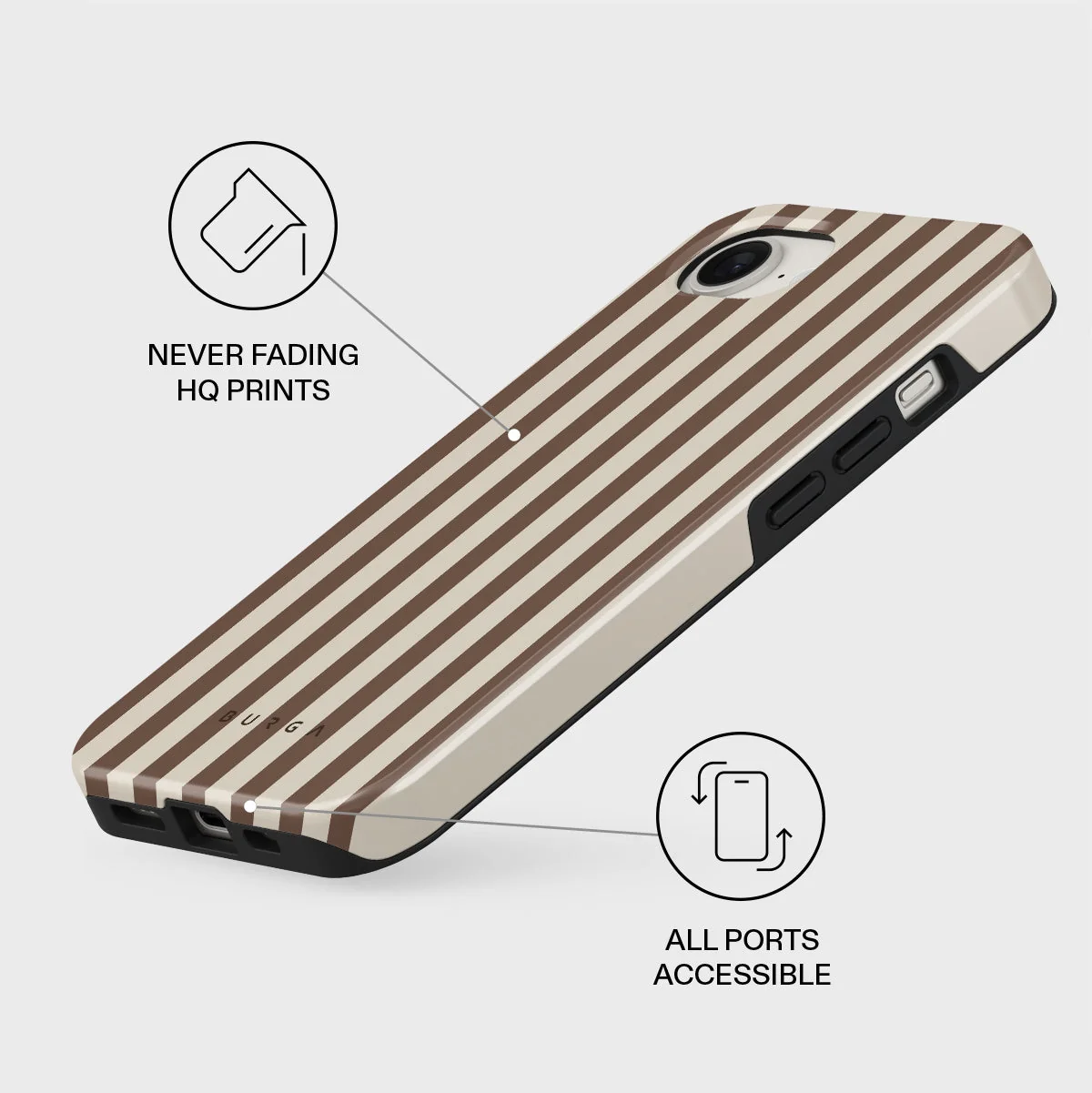 BURGA Tough MagSafe iPhone 17e tok - Tiramisu