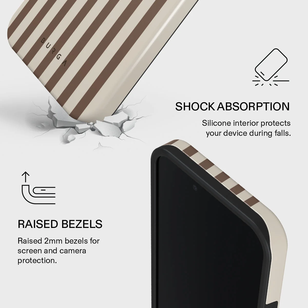 BURGA Tough MagSafe iPhone 17e tok - Tiramisu