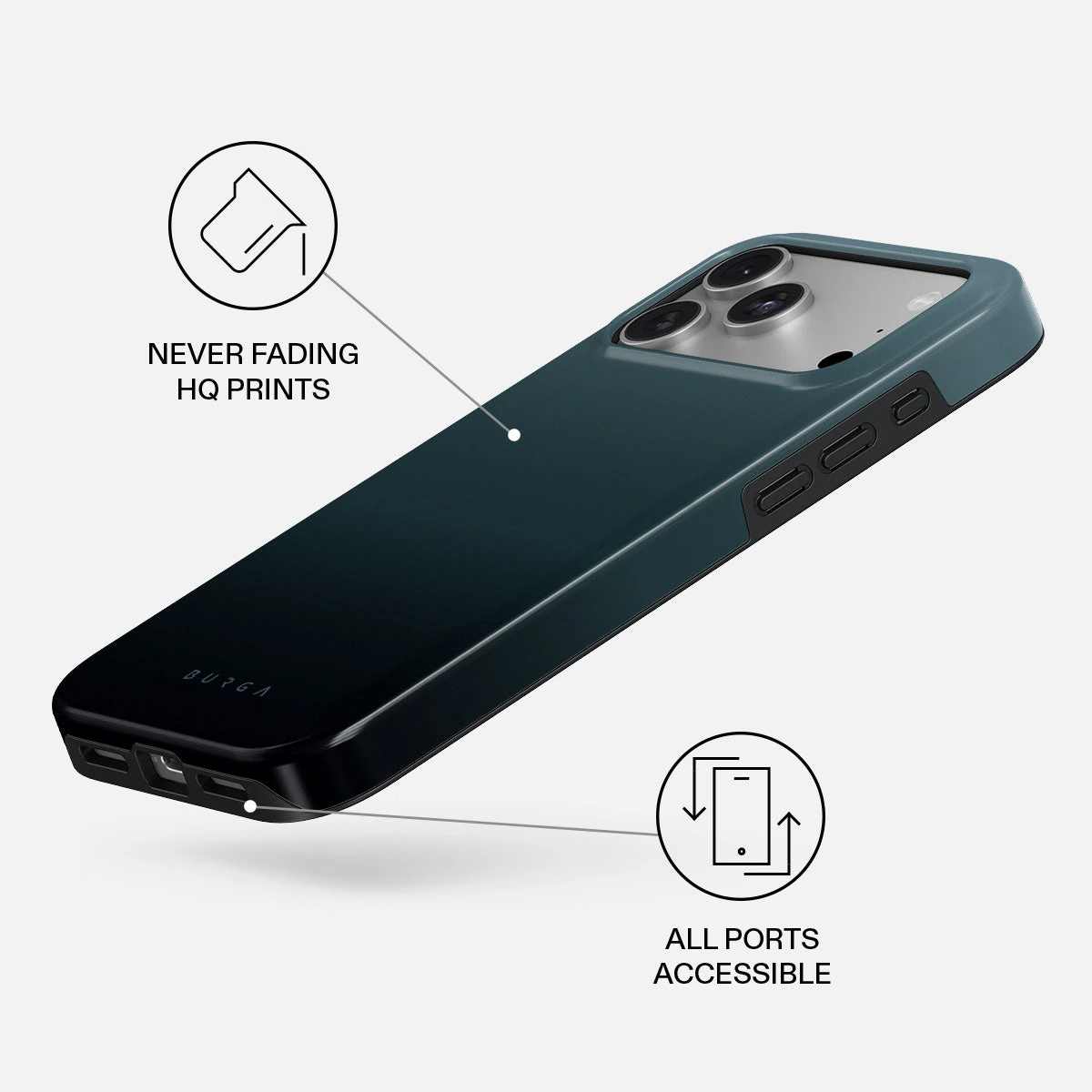 BURGA Tough MagSafe iPhone 18 Pro Max tok - Black Hole