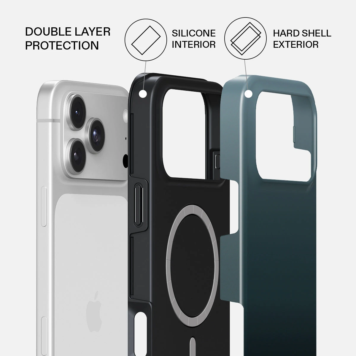BURGA Tough MagSafe iPhone 18 Pro tok - Black Hole