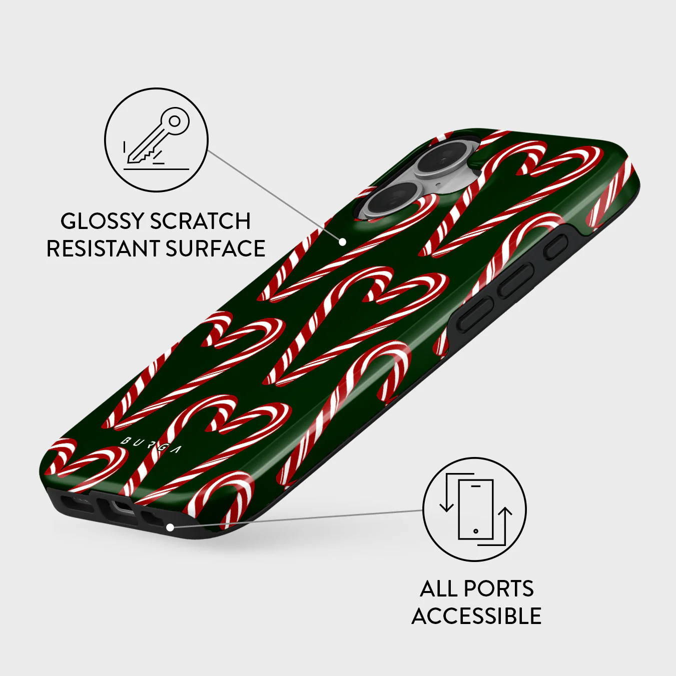 BURGA Tough MagSafe iPhone 16 tok - candy lane
