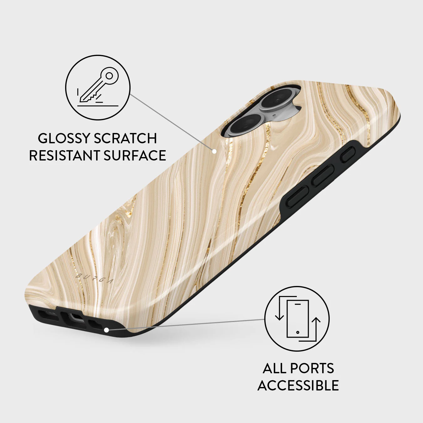 BURGA Tough MagSafe iPhone 16 tok - full glam