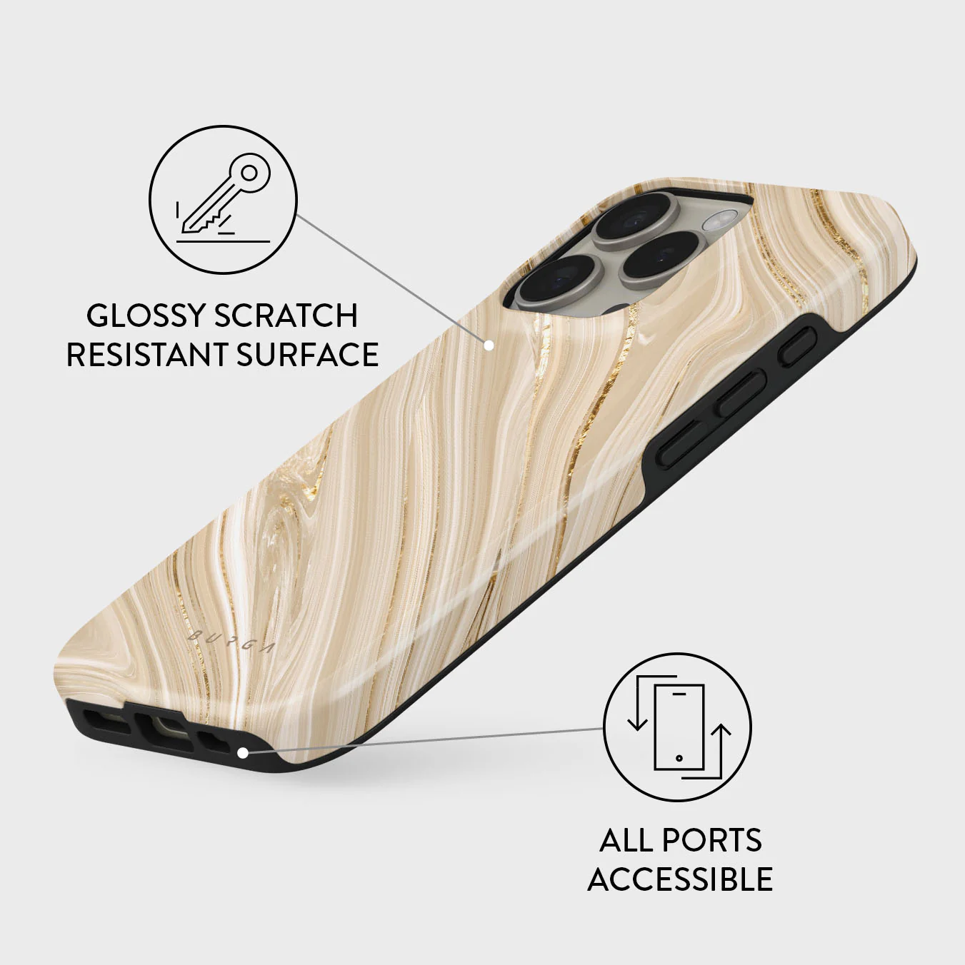 BURGA Tough MagSafe iPhone 16 Pro tok - full glam