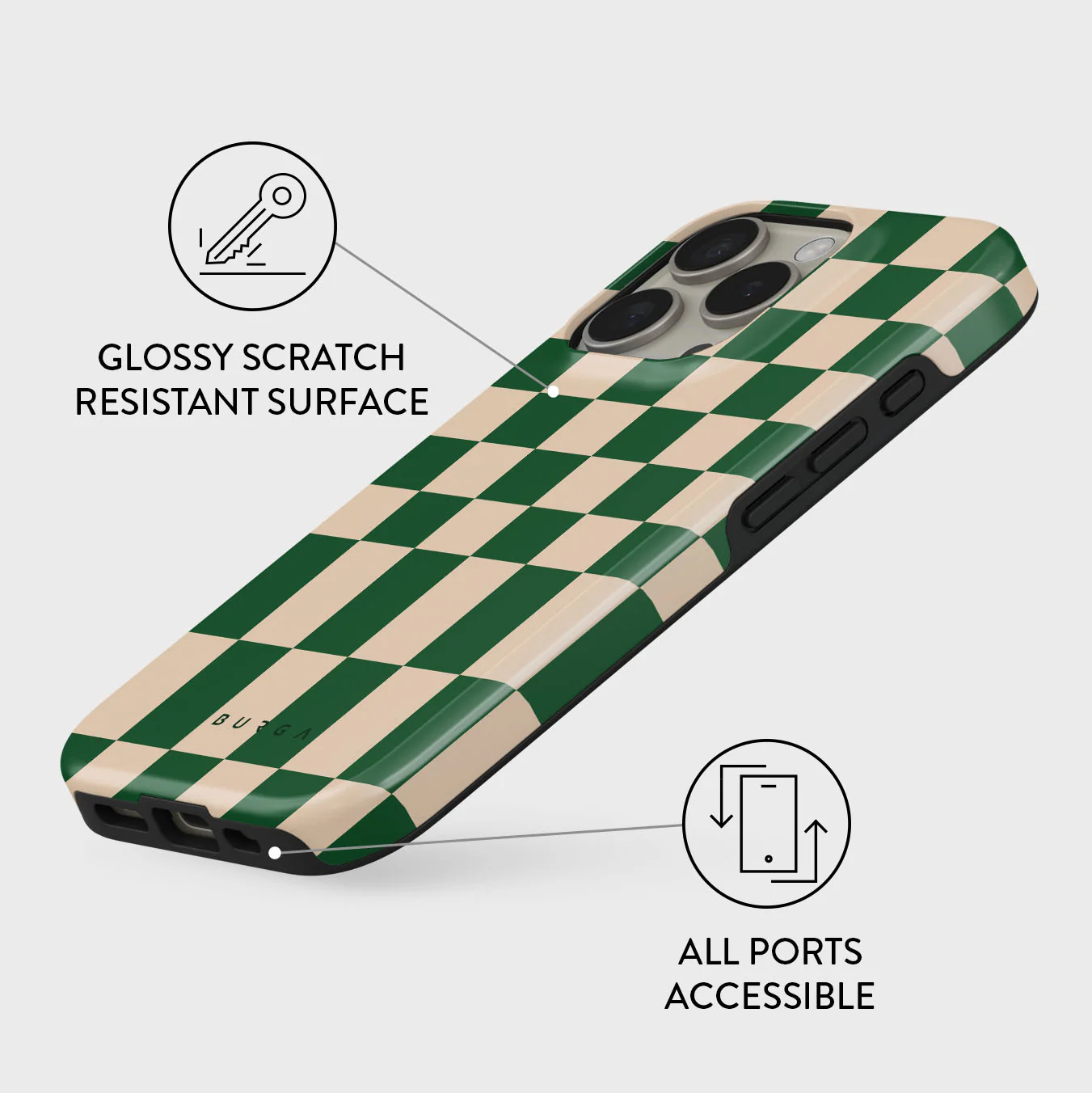 BURGA Tough MagSafe iPhone 16 Pro tok - ivy league