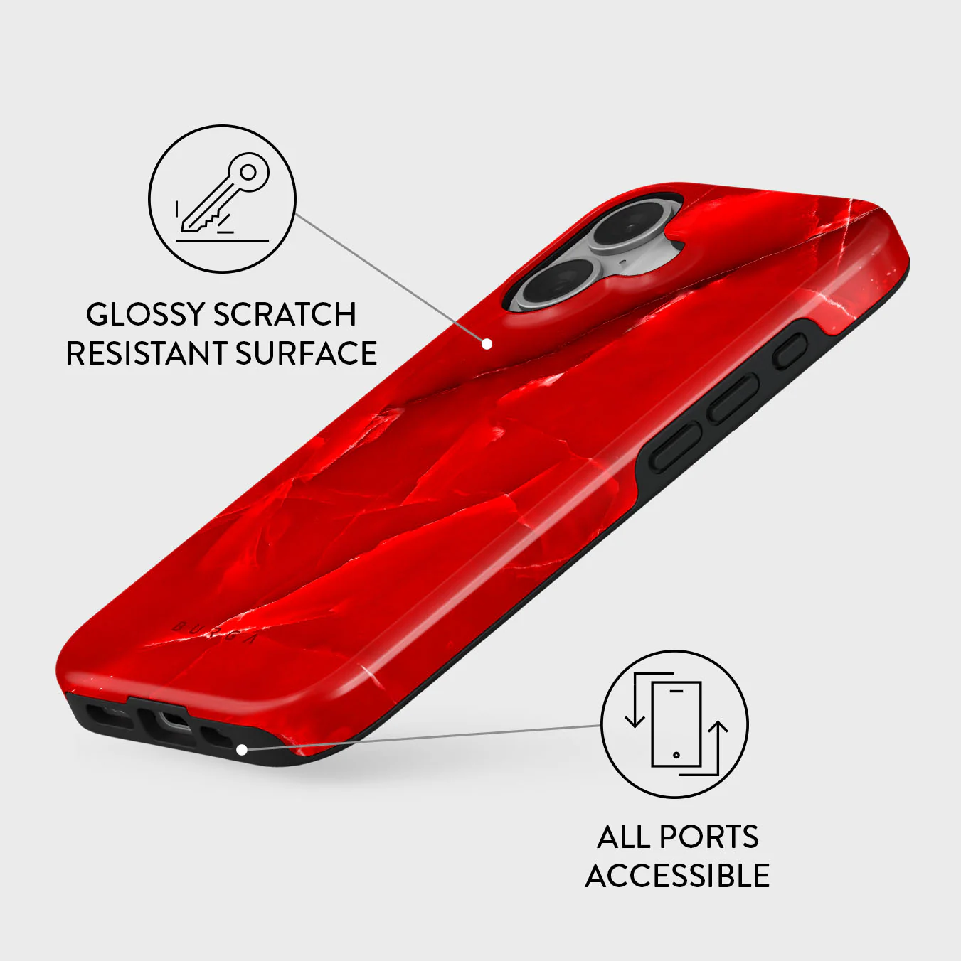 BURGA Tough MagSafe iPhone 16 tok - wild blaze