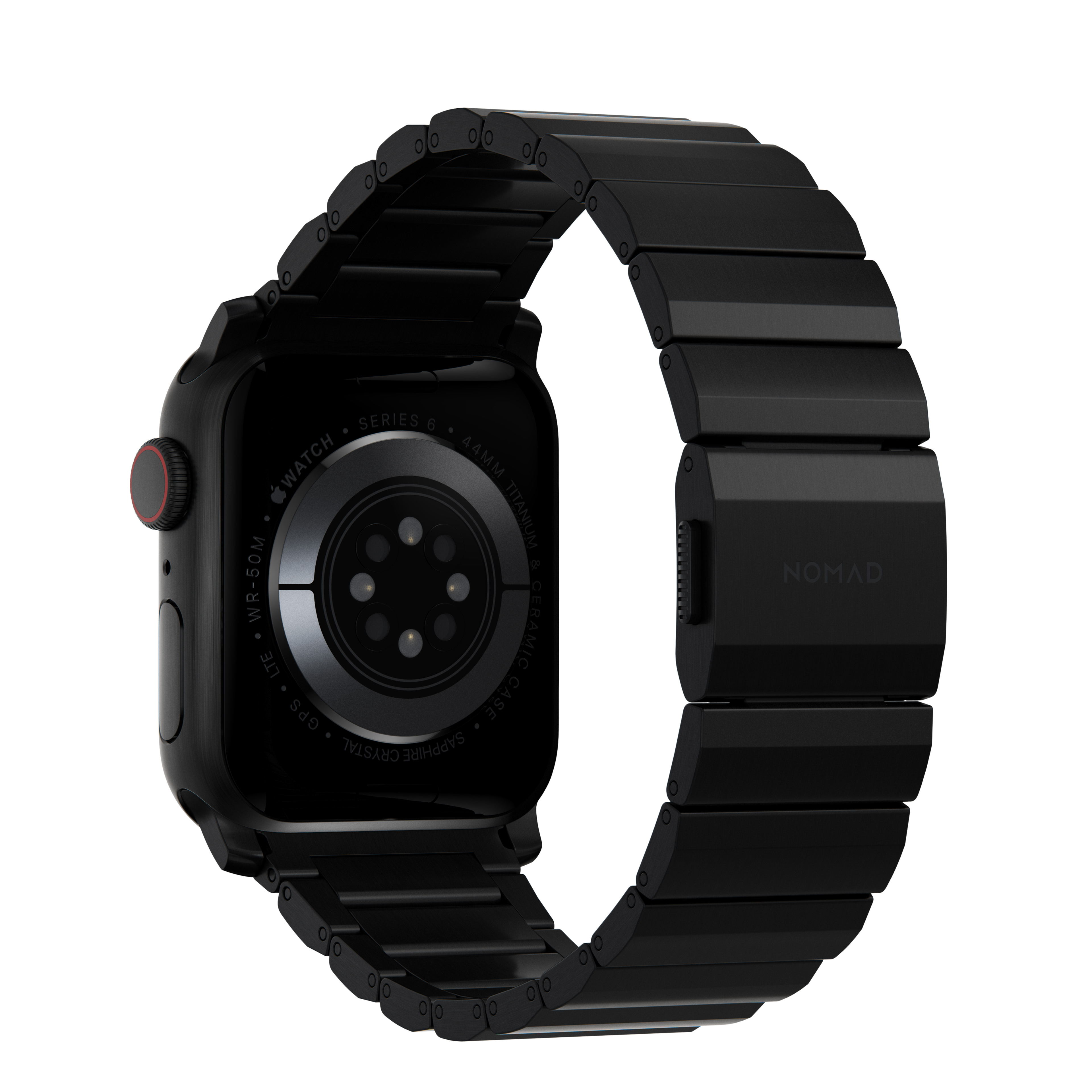 NOMAD Apple Watch 42/44/45/49mm-es fekete titán szíj