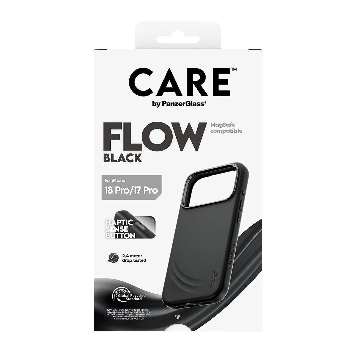 CARE by PanzerGlass Flow iPhone 18 Pro / 17 Pro MagSafe tok - fekete