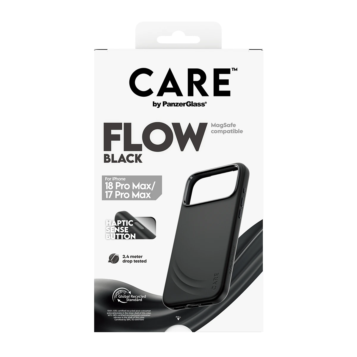 CARE by PanzerGlass Flow iPhone 18 Pro Max / 17 Pro Max MagSafe tok - fekete