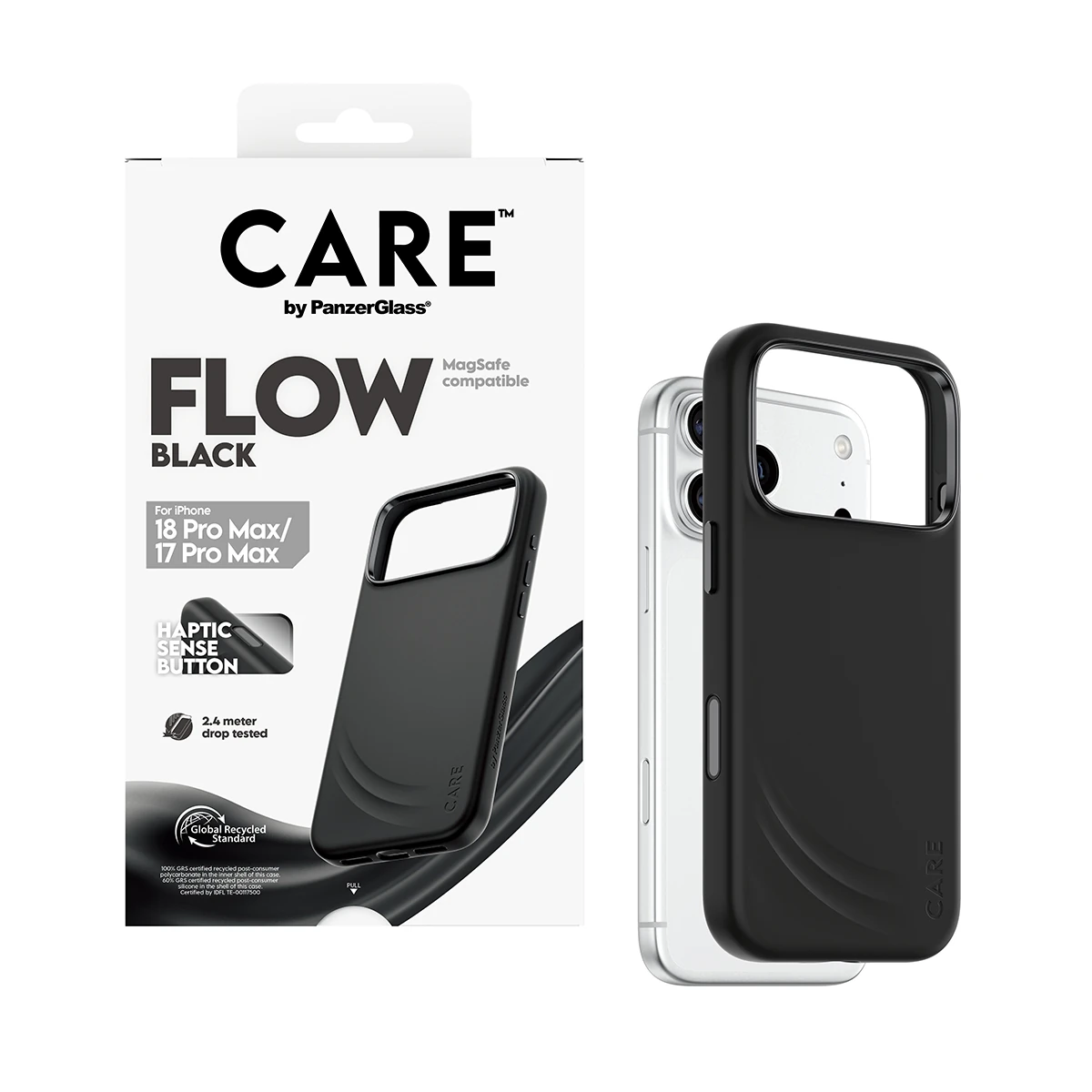 CARE by PanzerGlass Flow iPhone 18 Pro Max / 17 Pro Max MagSafe tok - fekete
