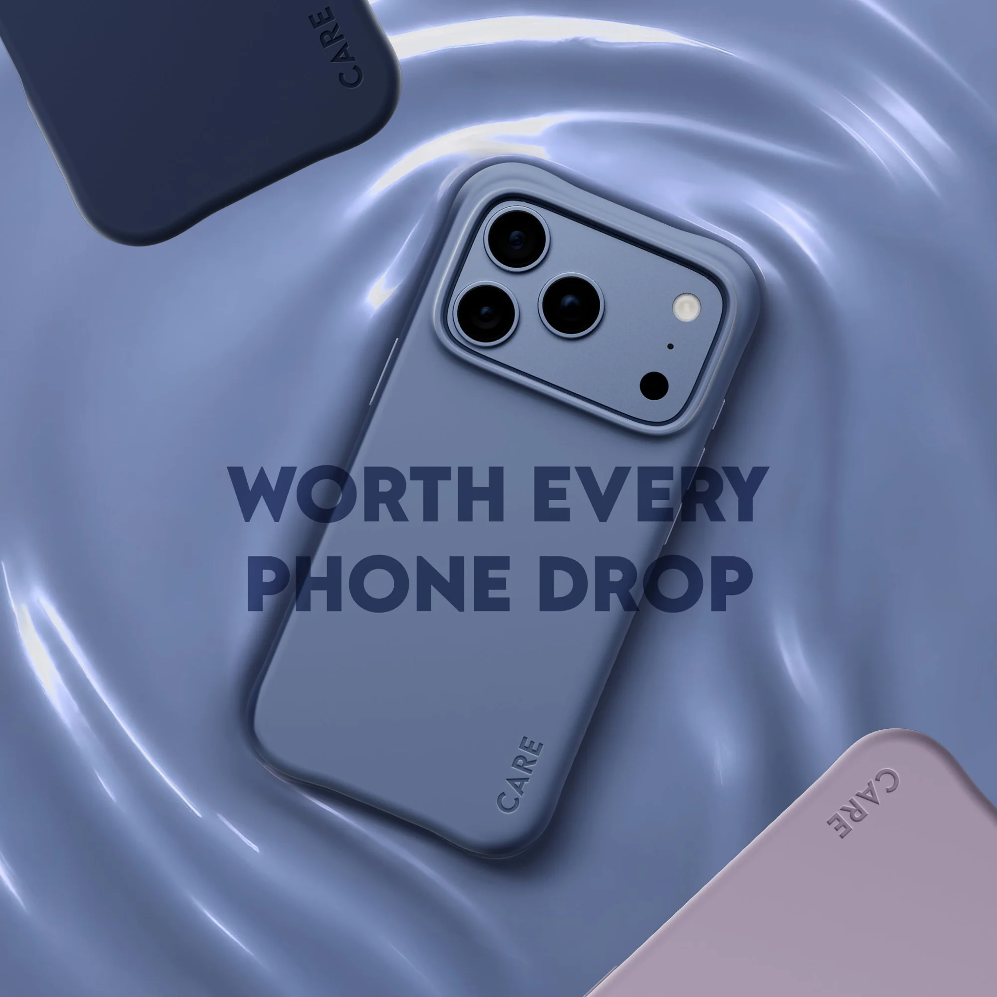 CARE by PanzerGlass Samba iPhone 18 Pro / 17 Pro MagSafe tok - kék