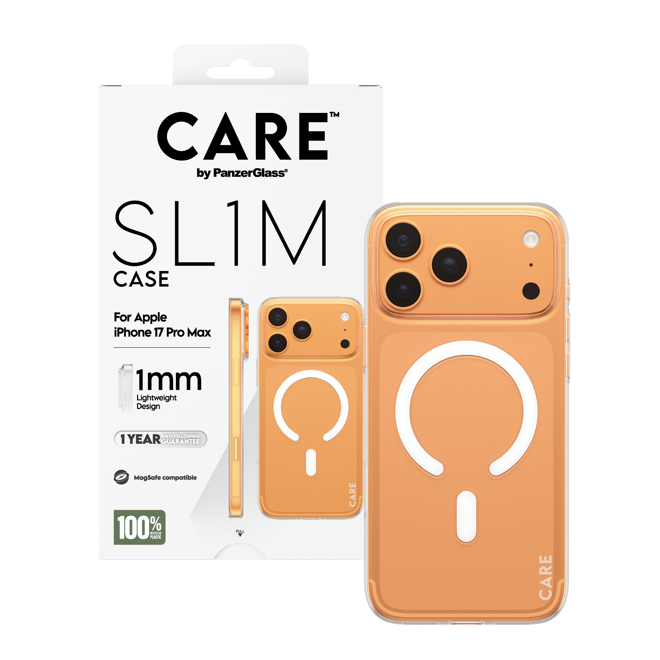 CARE by PanzerGlass SL1M iPhone 17 Pro Max MagSafe tok – átlátszó