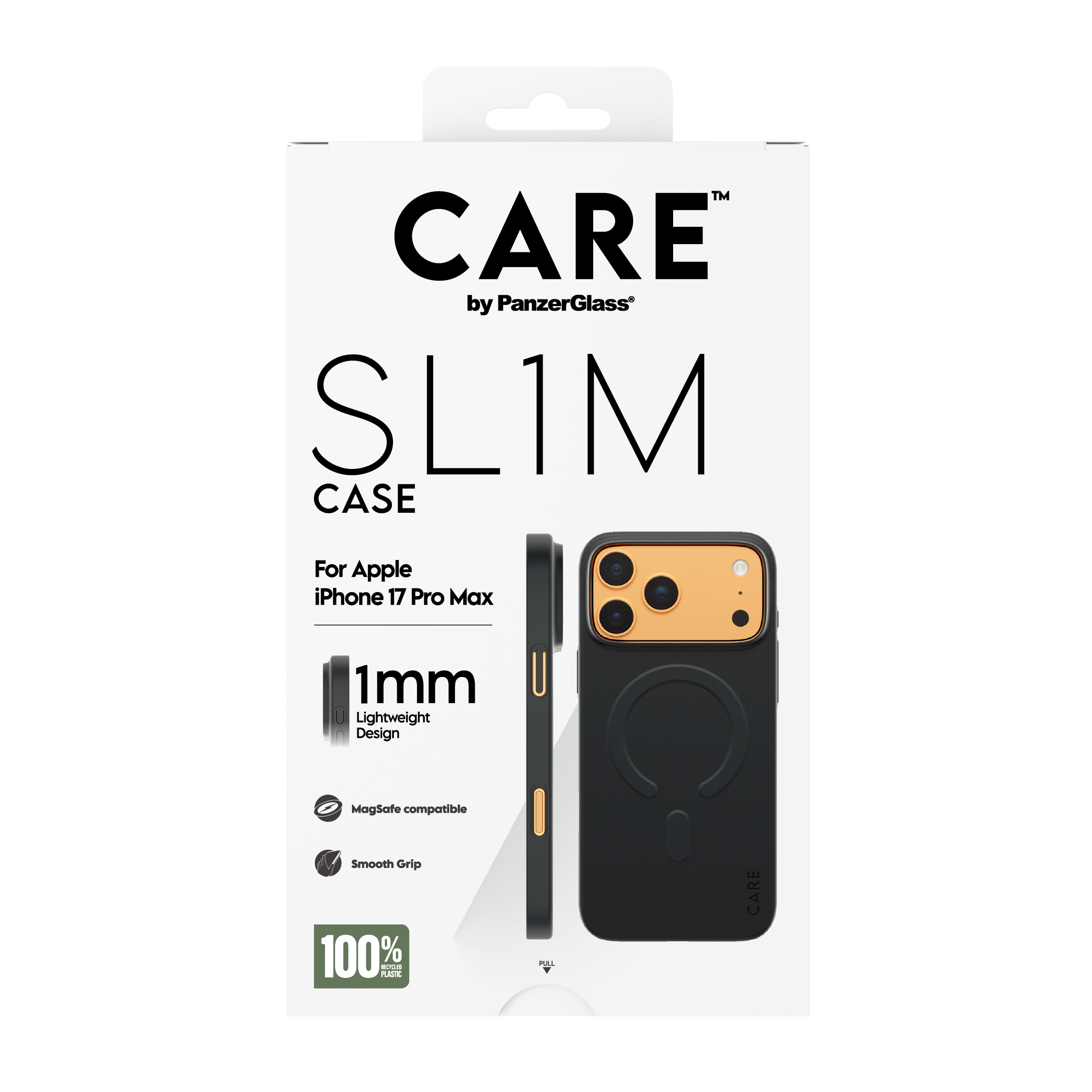CARE by PanzerGlass SL1M iPhone 17 Pro Max MagSafe tok – fekete