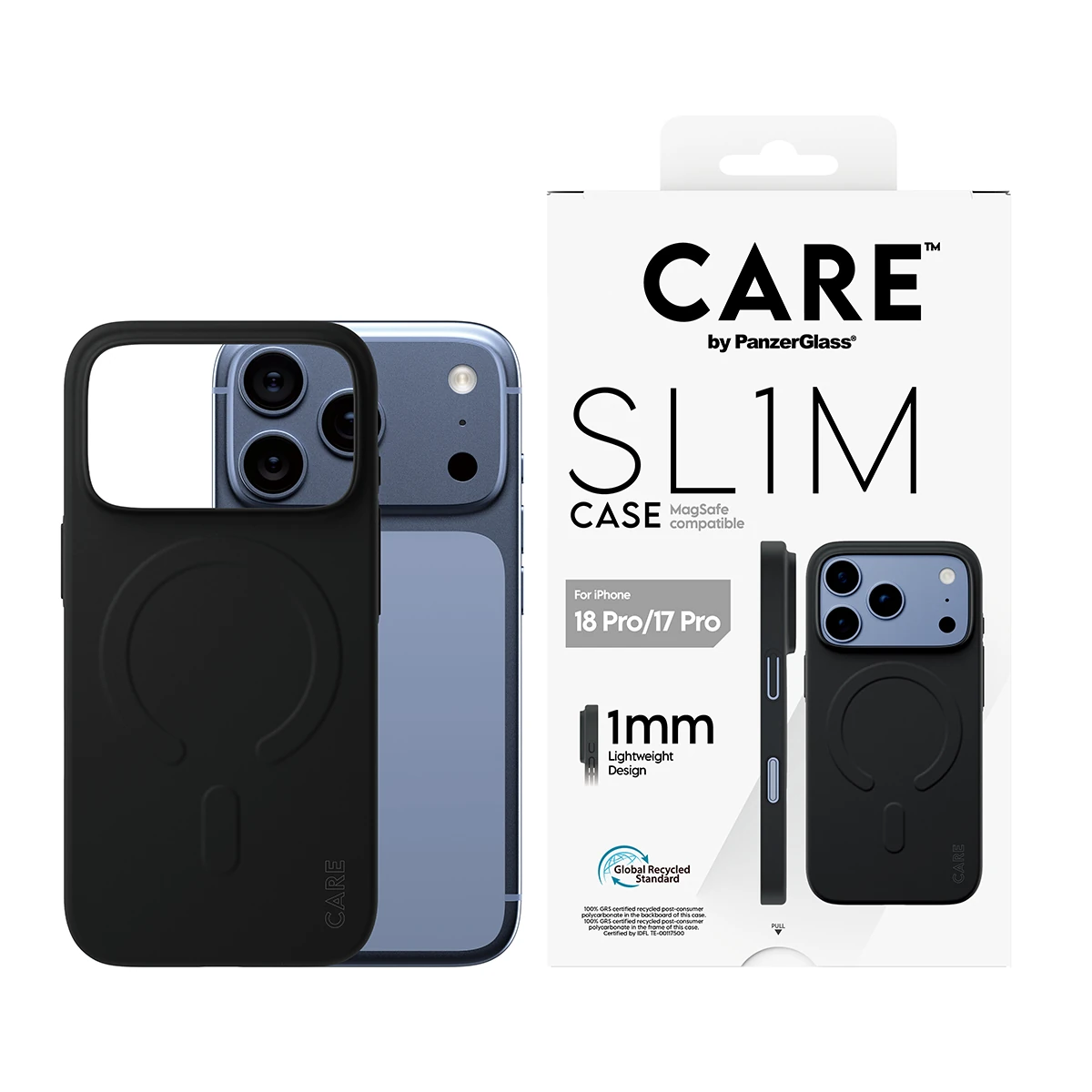 CARE by PanzerGlass SL1M iPhone 18 Pro / 17 Pro MagSafe tok - fekete
